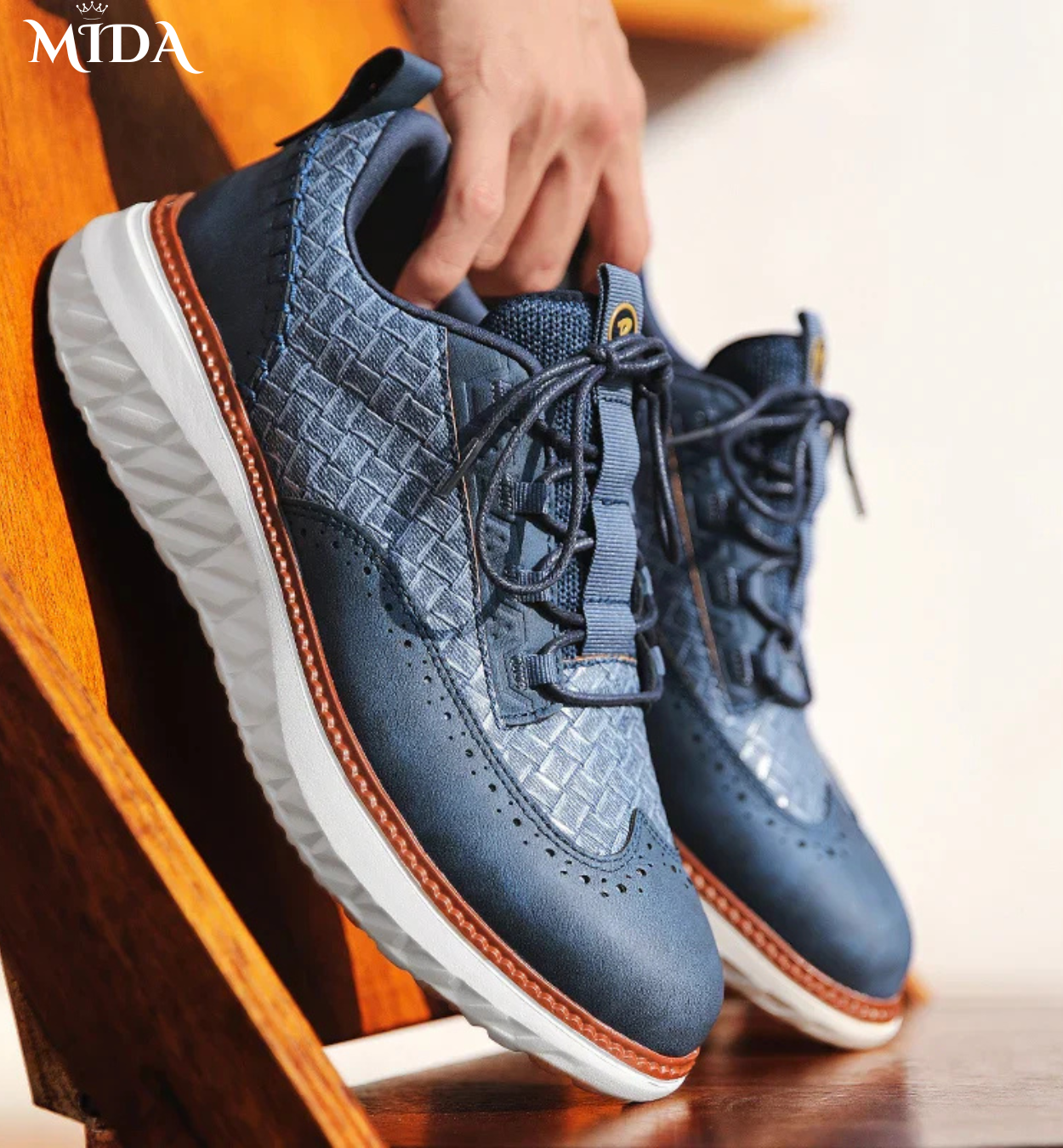 Oxford Ridge Leather Sneakers