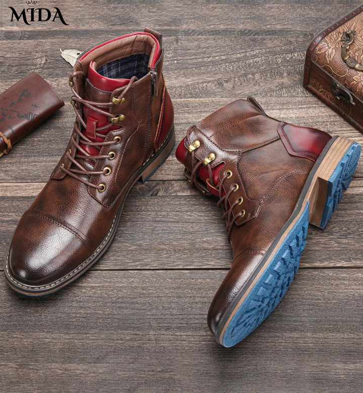 Dawson | Handcrafted GENUINE Leather Oxford Boots