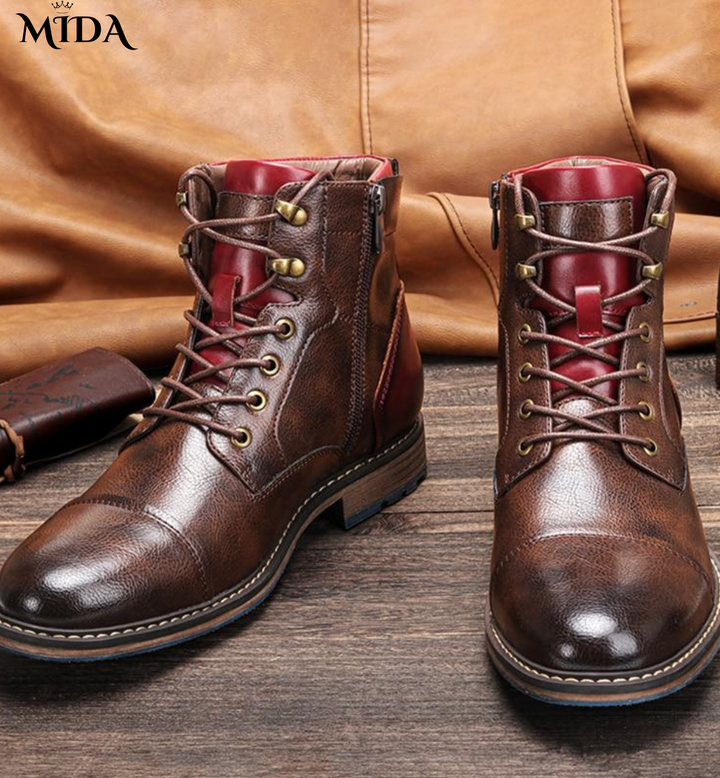 Dawson | Handcrafted GENUINE Leather Oxford Boots