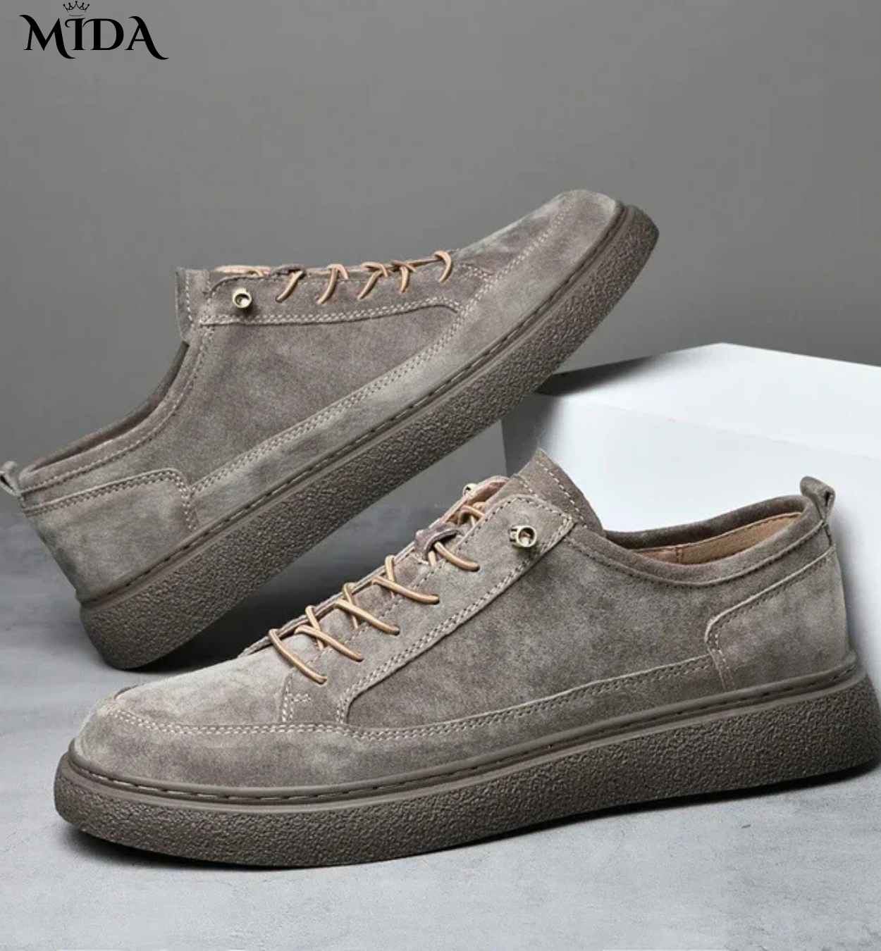 Mike | Suede Leather Sneakers