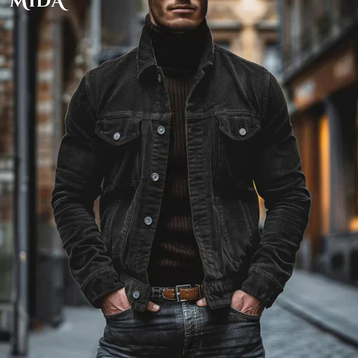 Najib |  Ribbed Jacket With Buttons