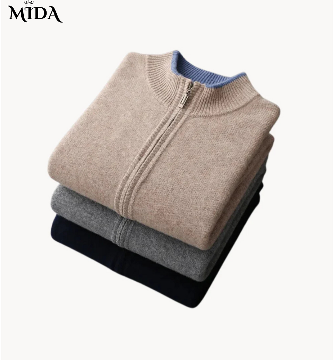 Milo | Merino Wool Zip Sweater