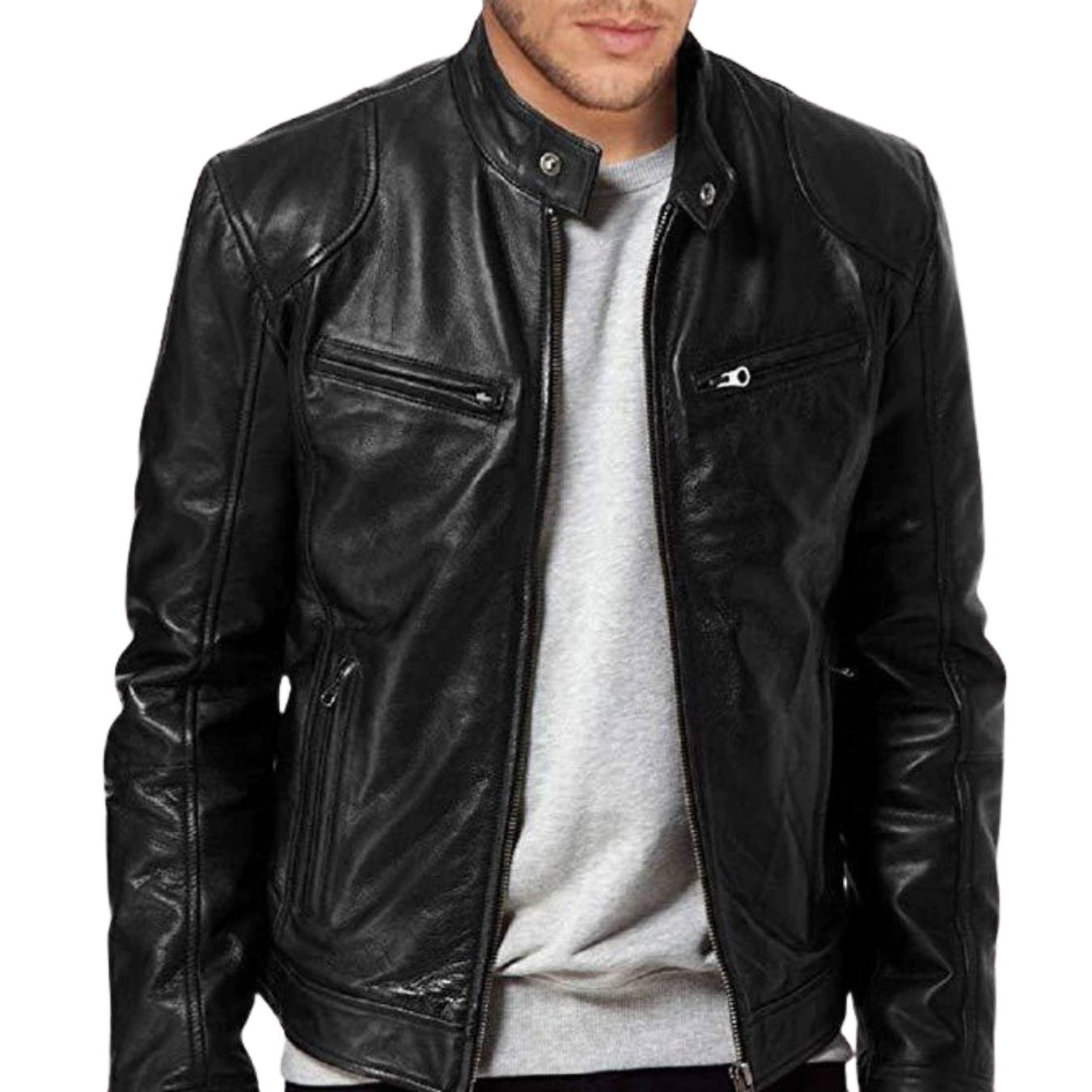 RALPH CASUAL LEATHER JACKET