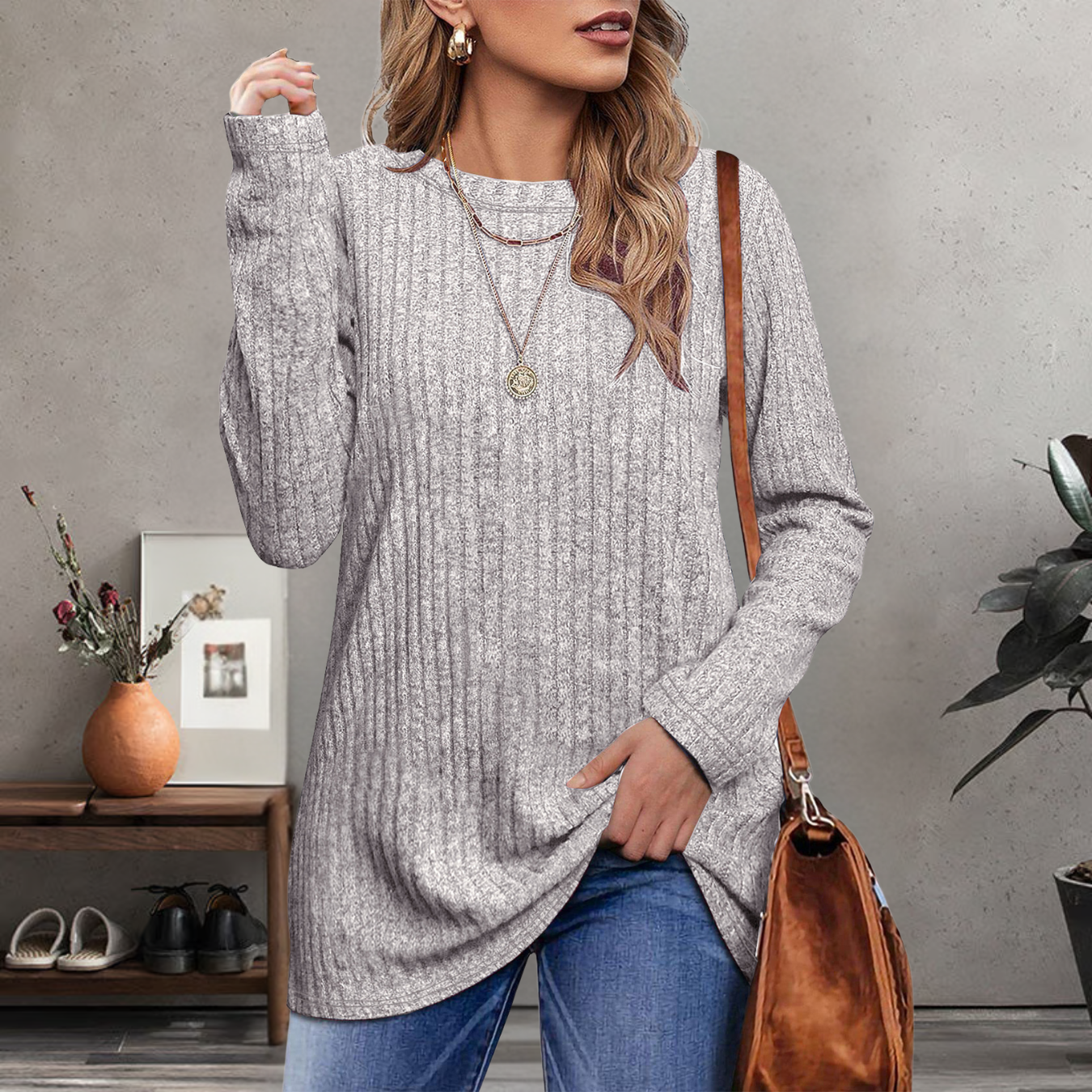Megan™ | Haut décontracté à manches longues