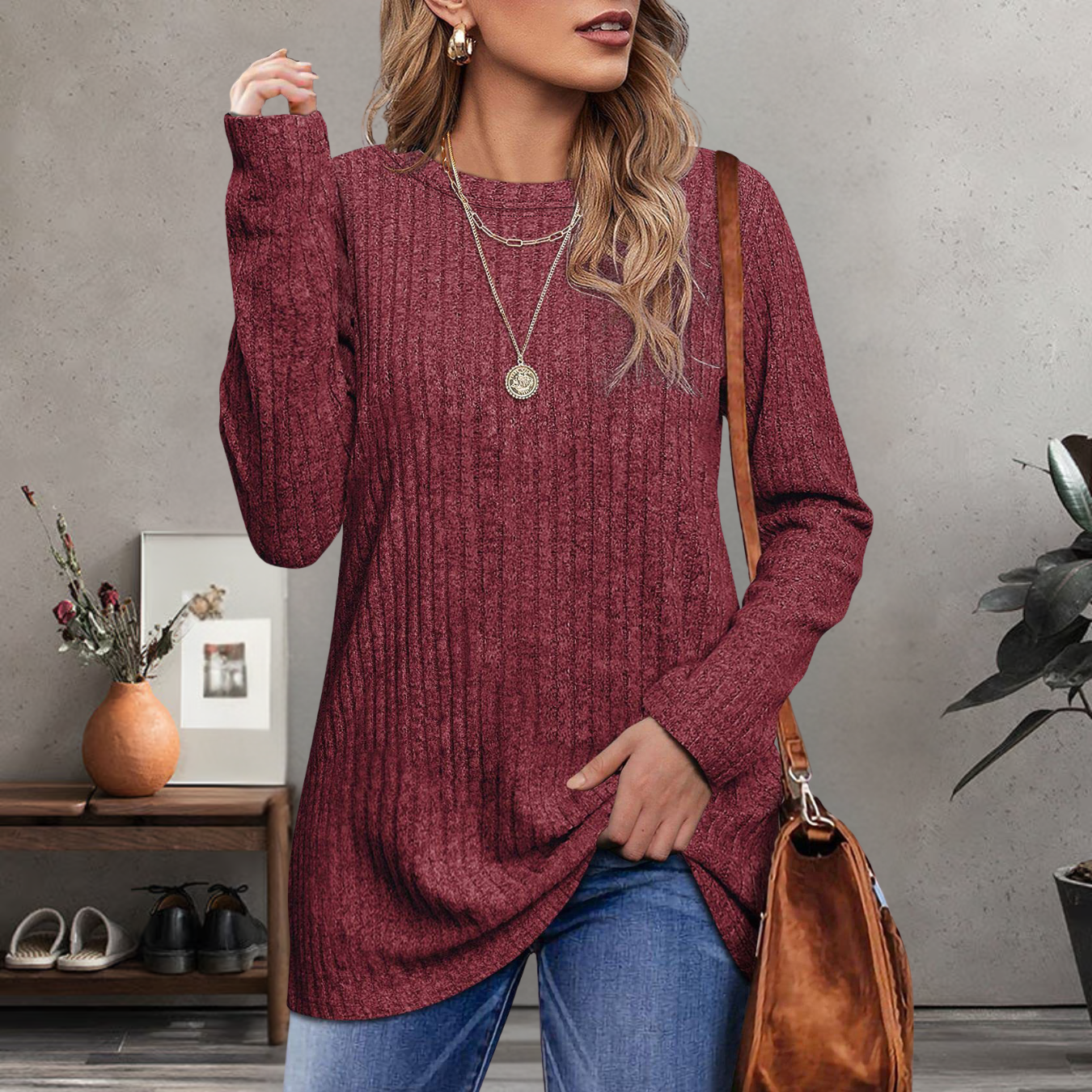 Megan™ | Haut décontracté à manches longues