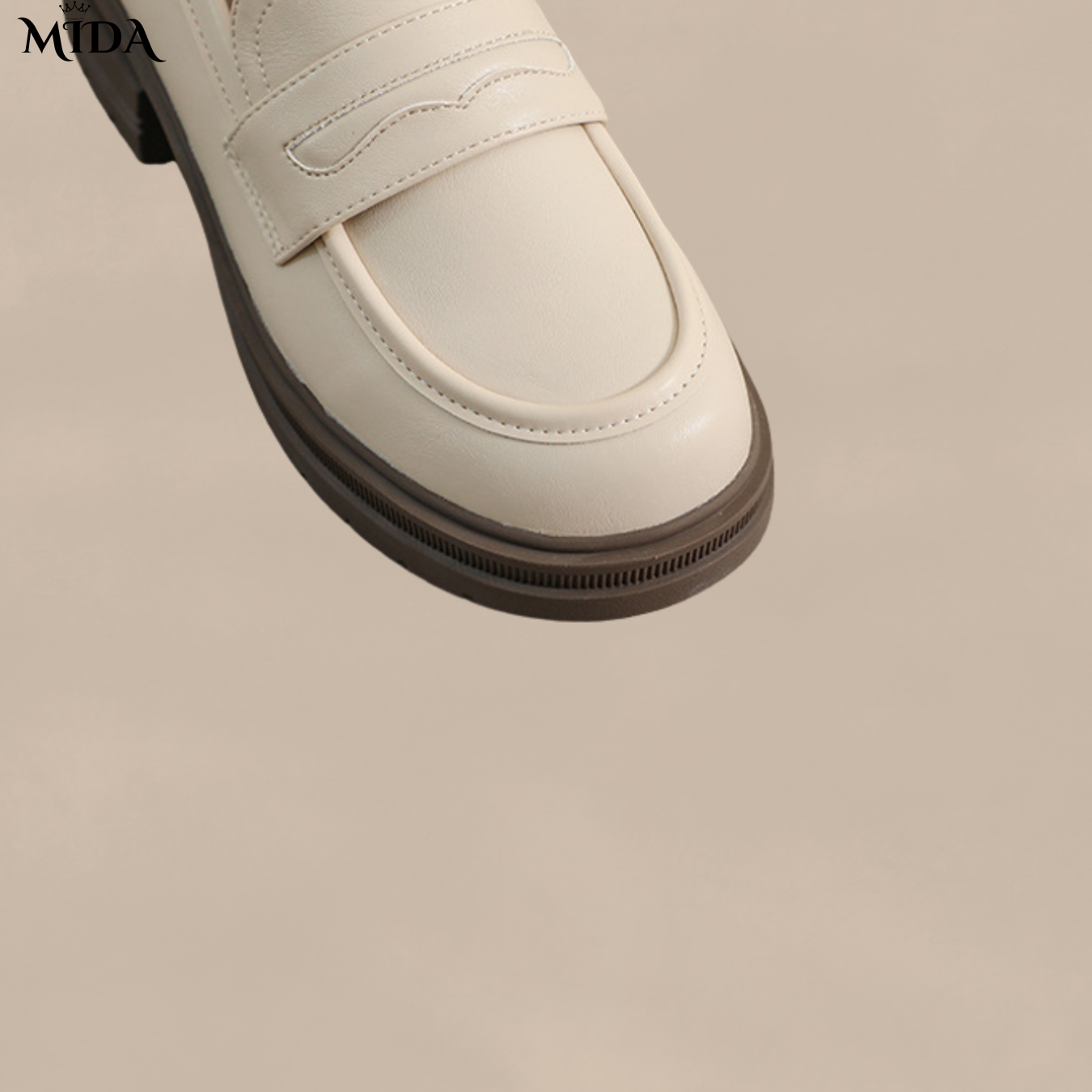 Nicole™ | Mocassins confortables en cuir avec semelle épaisse