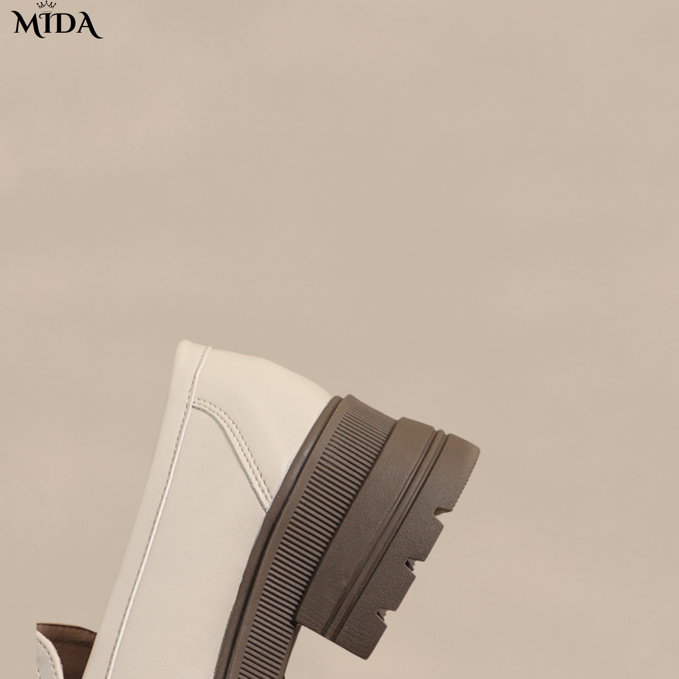 Nicole™ | Mocassins confortables en cuir avec semelle épaisse