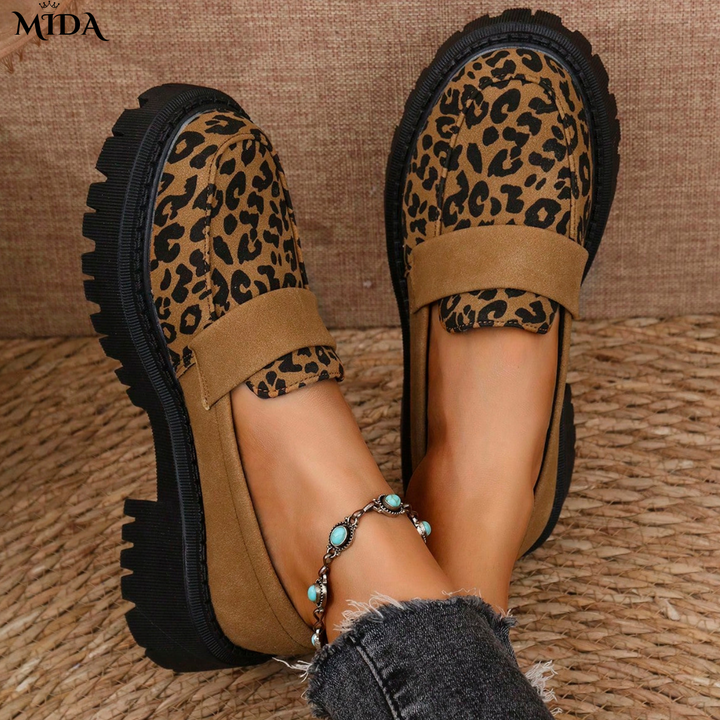 Evelin™ | Mocassins Léopard Confortables