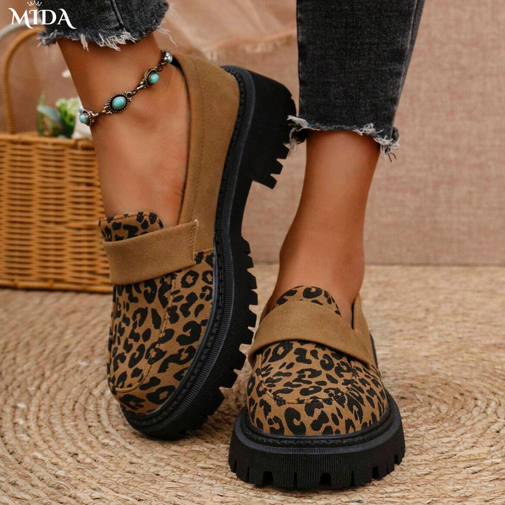 Evelin™ | Mocassins Léopard Confortables