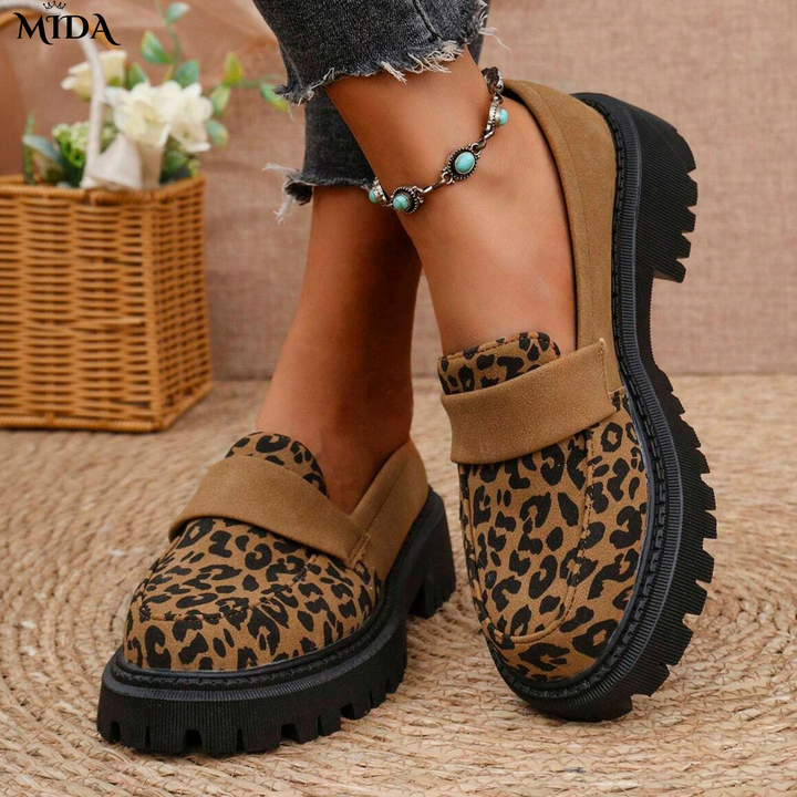 Evelin™ | Mocassins Léopard Confortables