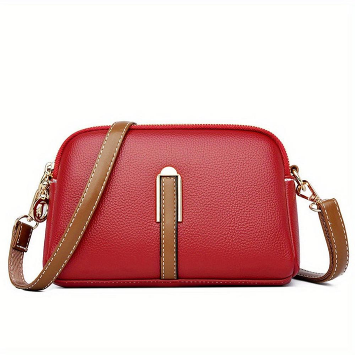 Mila | Sac bandoulière Litchi en relief