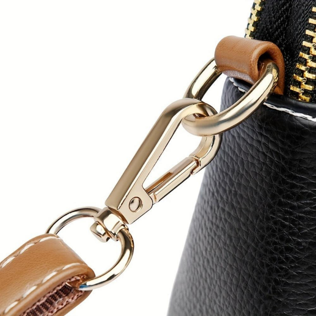 Mila | Sac bandoulière Litchi en relief