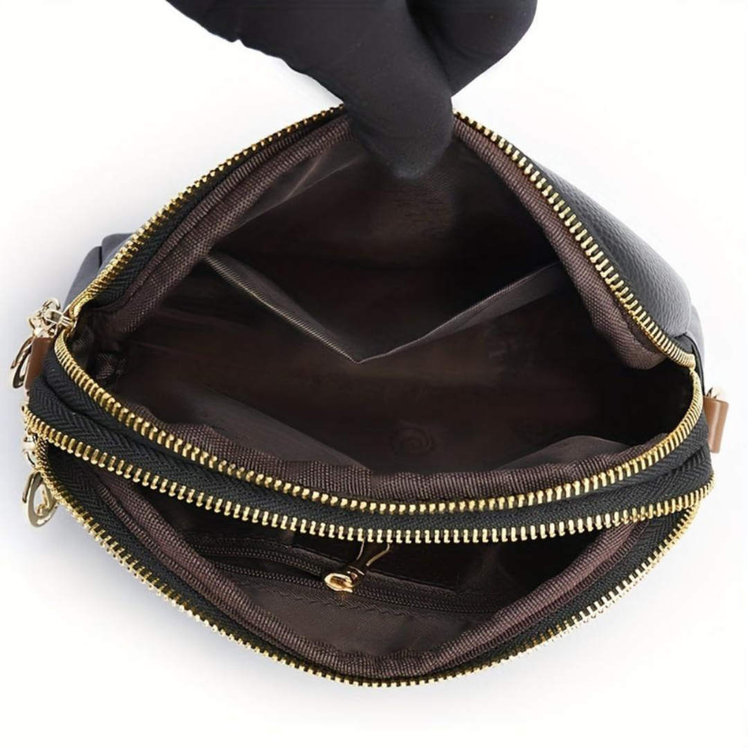 Mila | Sac bandoulière Litchi en relief