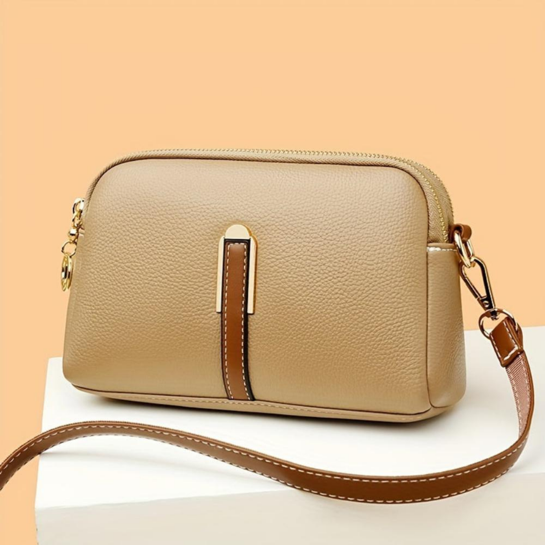 Mila | Sac bandoulière Litchi en relief