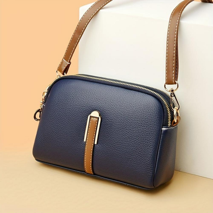 Mila | Sac bandoulière Litchi en relief