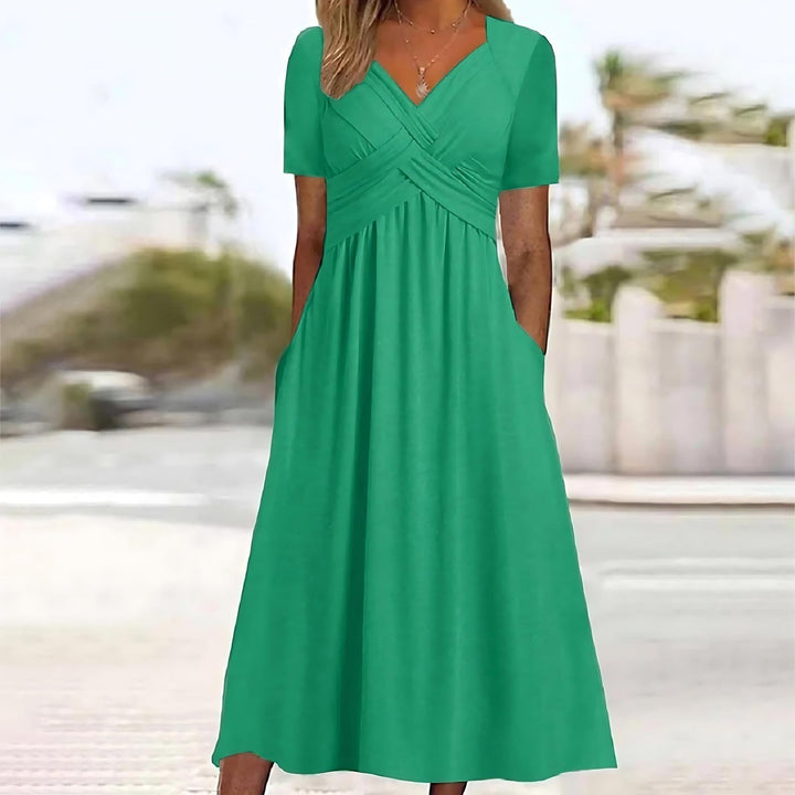 JAMILA™ | ELEGANT MIDI DRESS WITH BELLY COVERAGE
