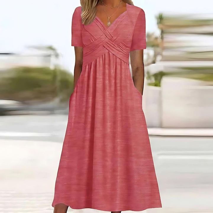 JAMILA™ | ELEGANT MIDI DRESS WITH BELLY COVERAGE