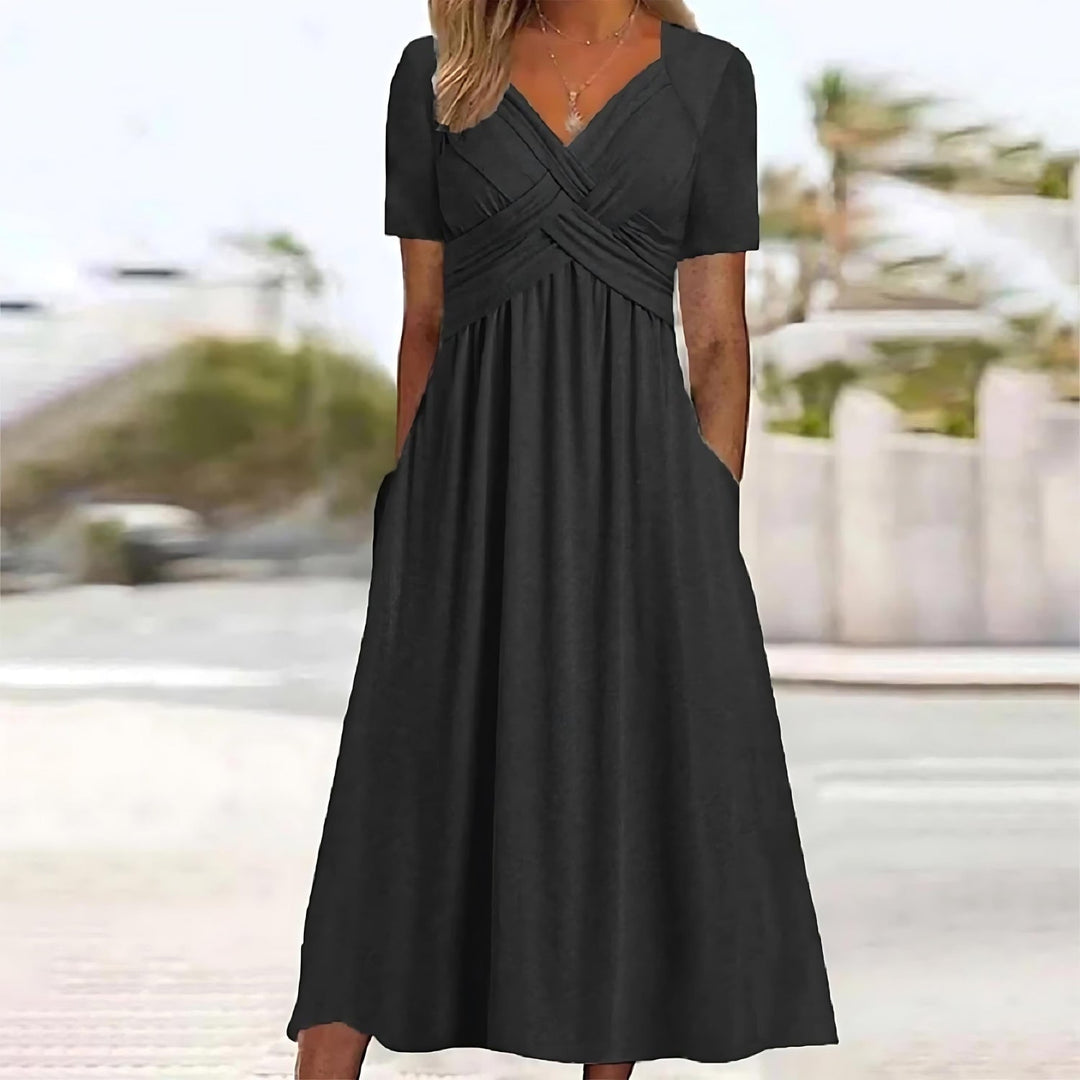 JAMILA™ | ELEGANT MIDI DRESS WITH BELLY COVERAGE