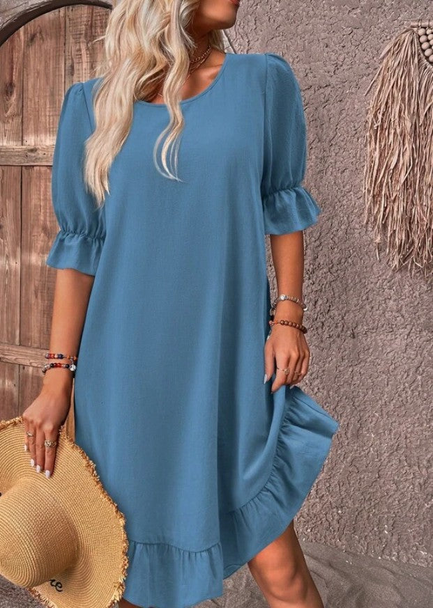 ISOLDE™ | CHIC RUFFLED DRESS