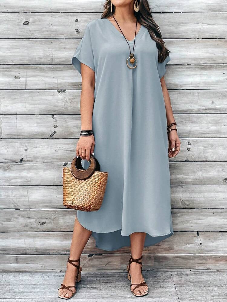 HAILEY | ROBE À COL EN V