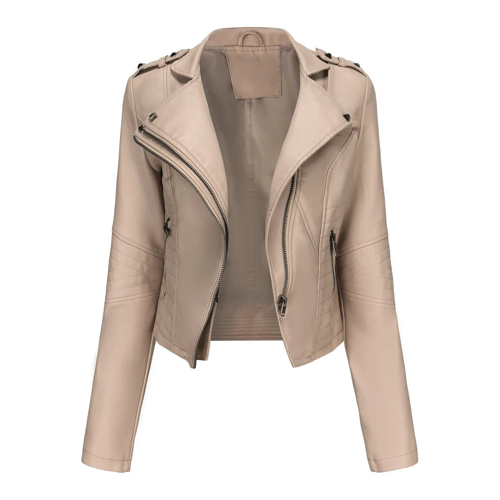 ELSA | GENUINE LEATHER BIKER JACKET