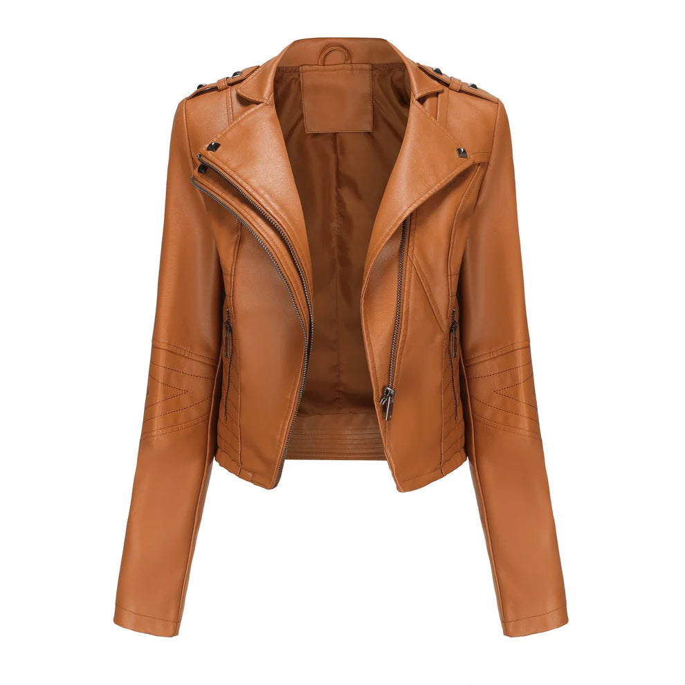 ELSA | GENUINE LEATHER BIKER JACKET