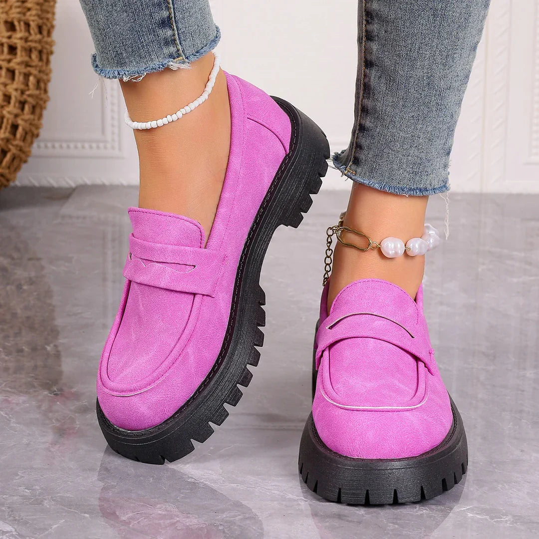 ANA | COMFORTABLE SUEDE LOAFERS WITH THICK, PADDED SOLE