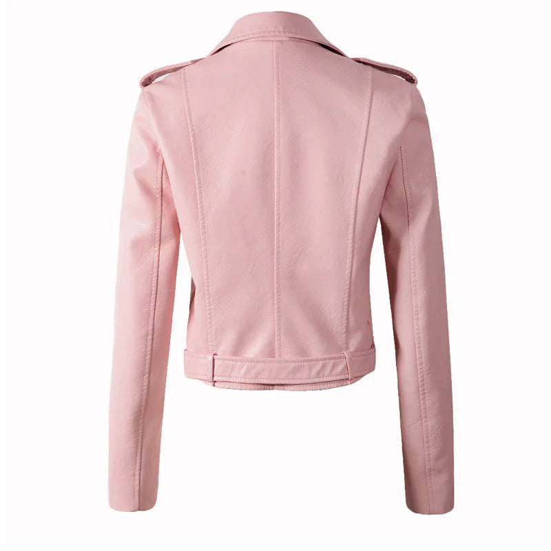 ROSALIE | GENUINE LEATHER BIKER JACKET