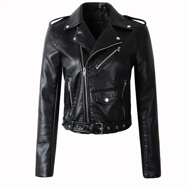 ROSALIE | GENUINE LEATHER BIKER JACKET