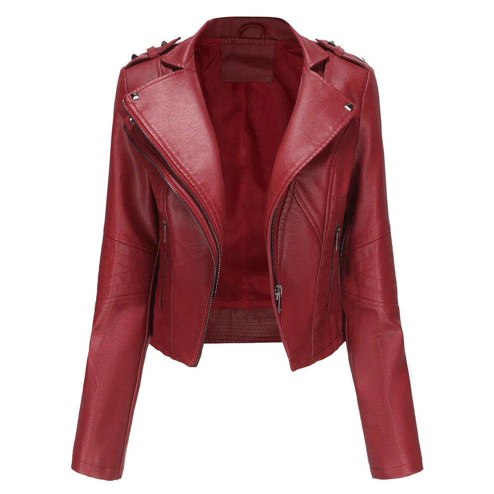 ELSA | GENUINE LEATHER BIKER JACKET
