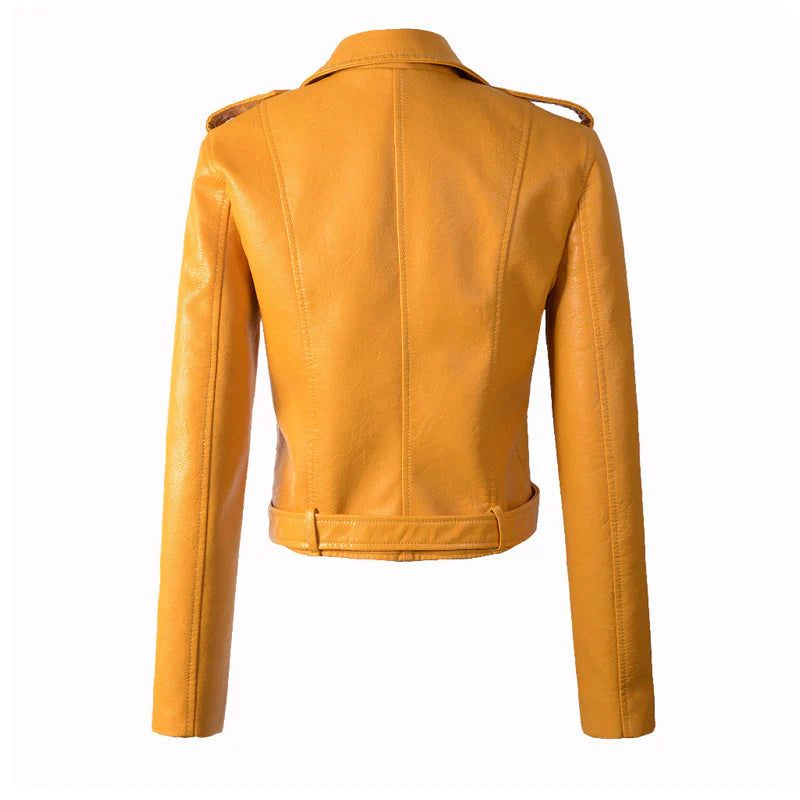 ROSALIE | GENUINE LEATHER BIKER JACKET