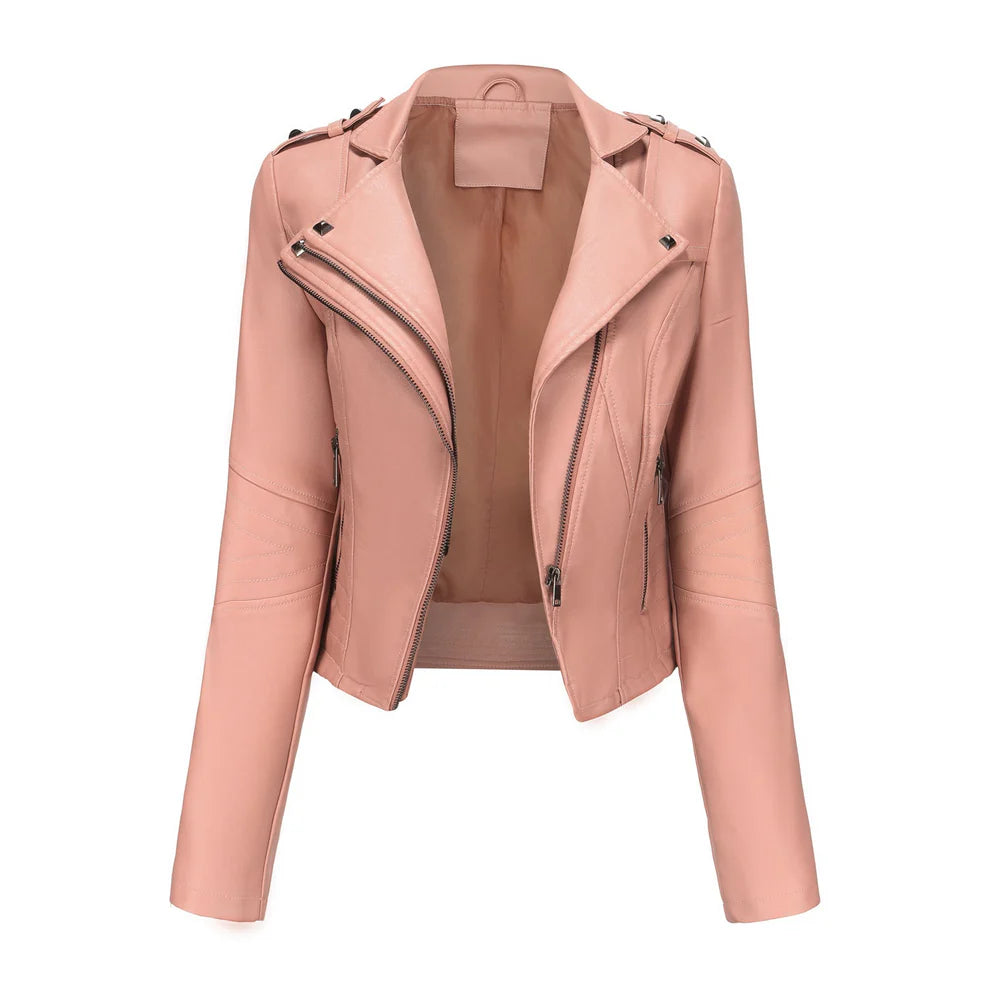 ELSA | GENUINE LEATHER BIKER JACKET
