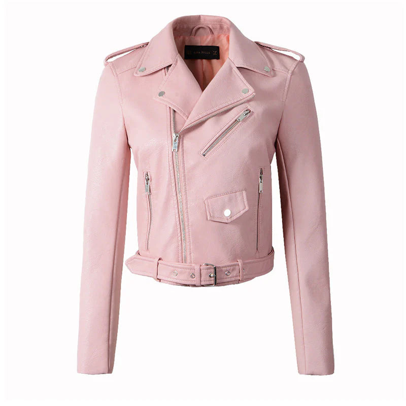 ROSALIE | GENUINE LEATHER BIKER JACKET