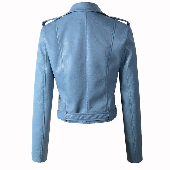 ROSALIE | GENUINE LEATHER BIKER JACKET