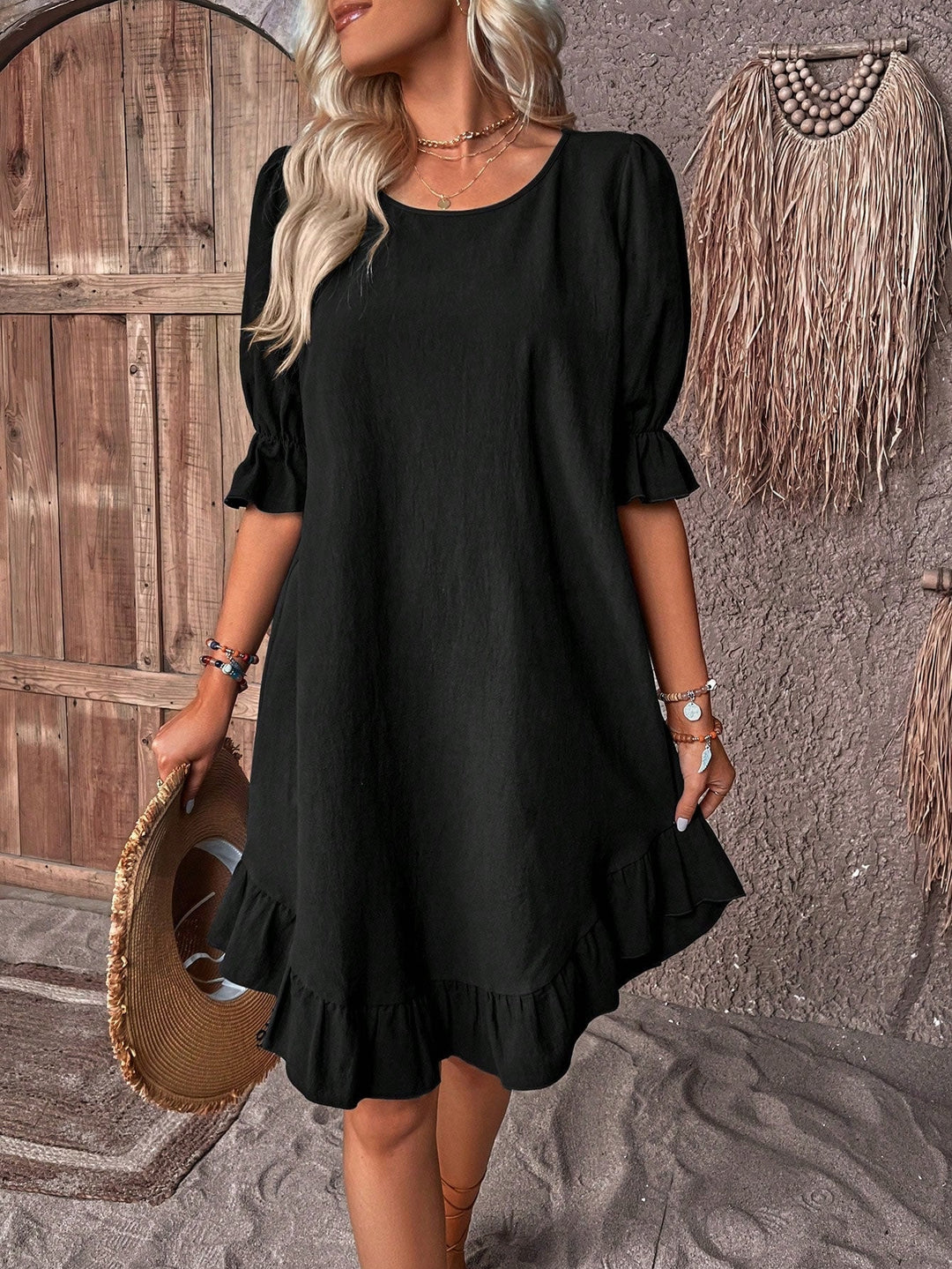 ISOLDE™ | CHIC RUFFLED DRESS