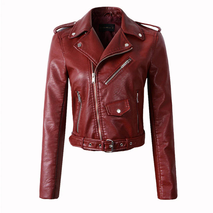 ROSALIE | GENUINE LEATHER BIKER JACKET