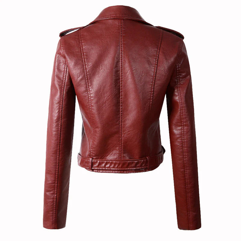 ROSALIE | GENUINE LEATHER BIKER JACKET