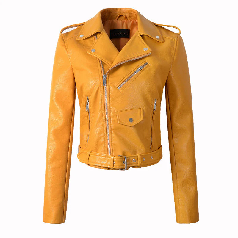 ROSALIE | GENUINE LEATHER BIKER JACKET