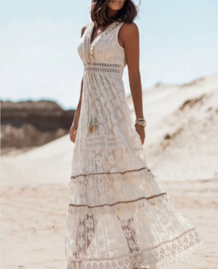 Alessia™ | Robe fluide bohème de luxe (presque épuisée)