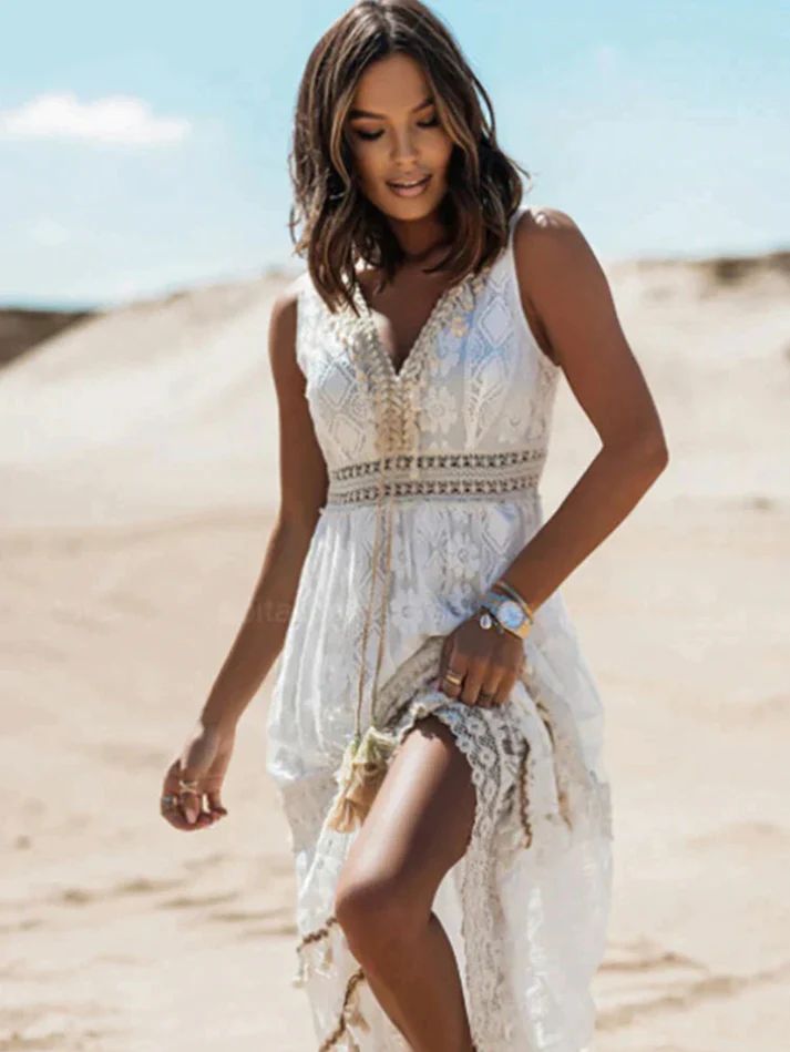 Alessia™ | Robe fluide bohème de luxe (presque épuisée)