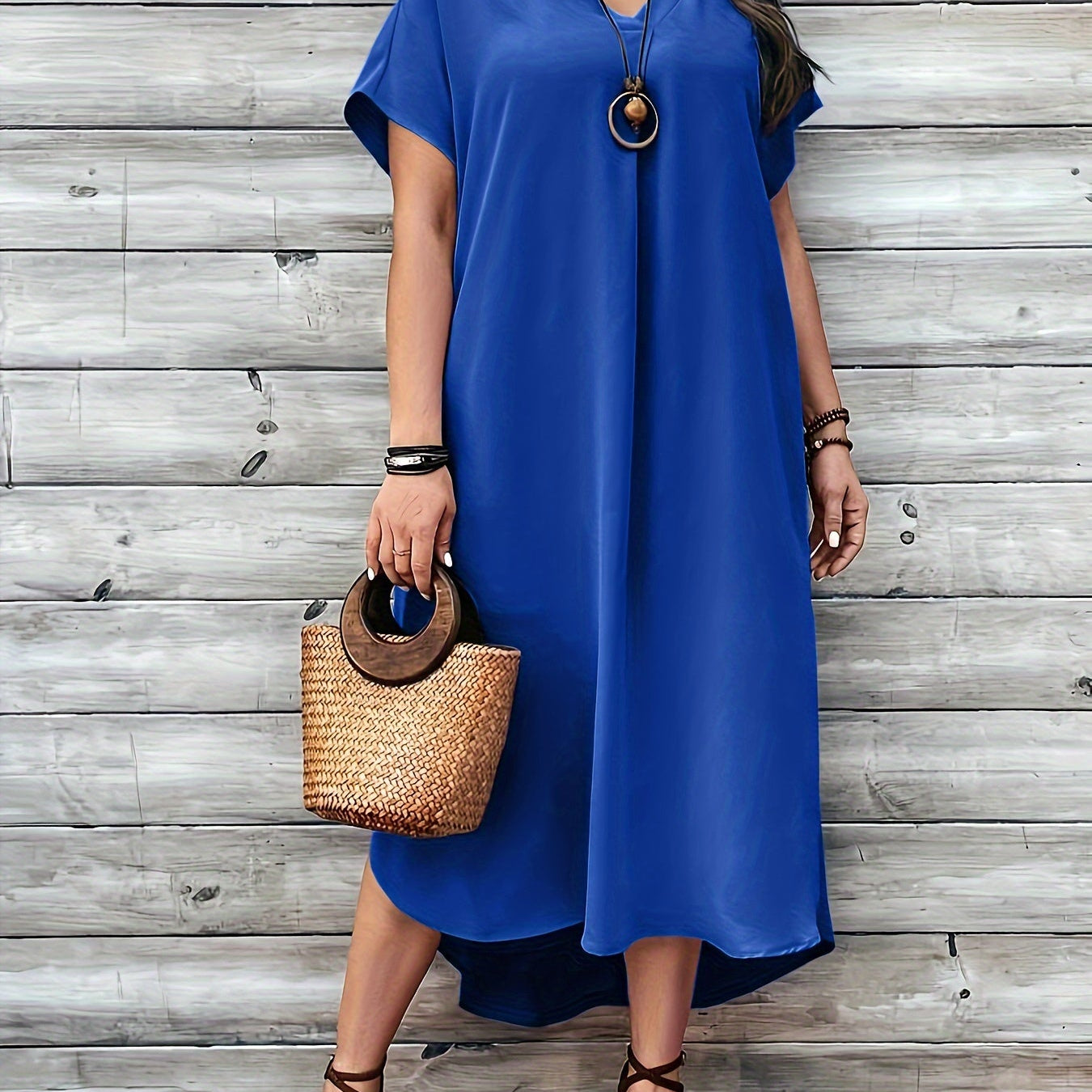 HAILEY | ROBE À COL EN V