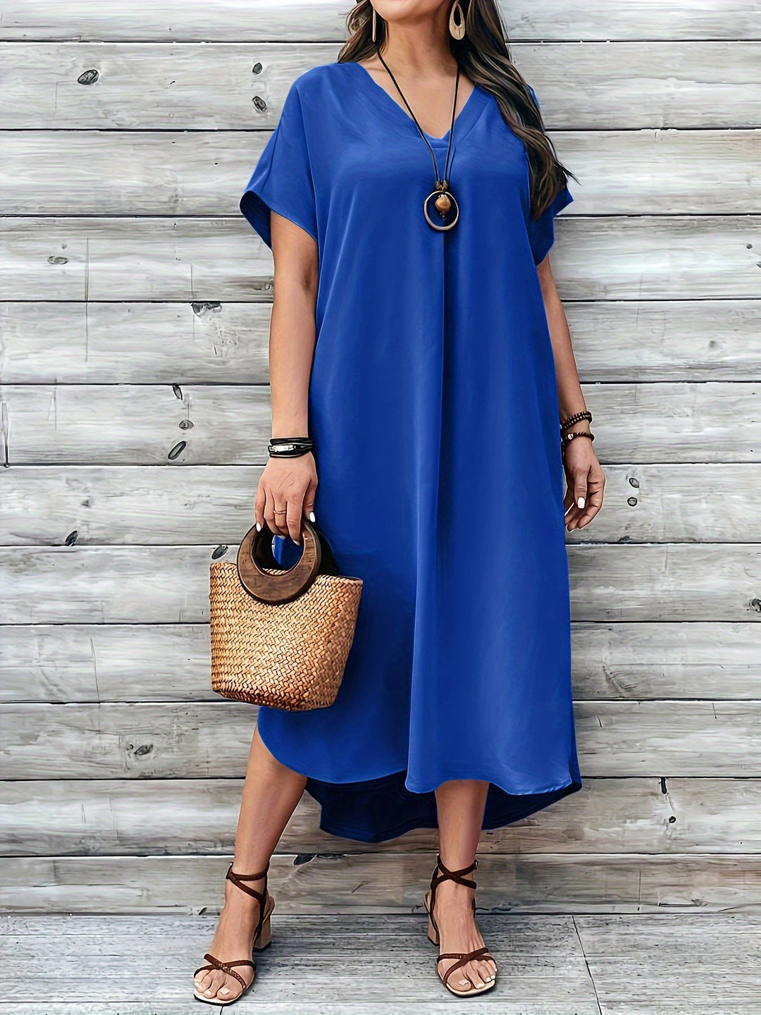 HAILEY | ROBE À COL EN V