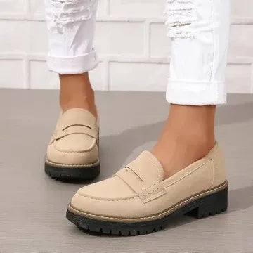 MARIA | COMFORTABLE SUEDE LOAFERS WITH THICK, PADDED SOLE