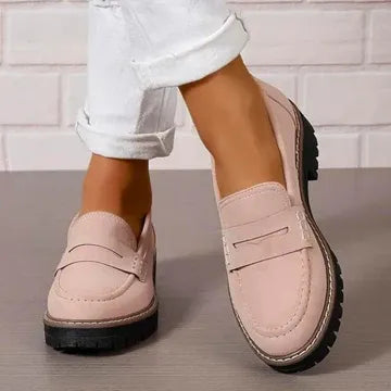 MARIA | COMFORTABLE SUEDE LOAFERS WITH THICK, PADDED SOLE