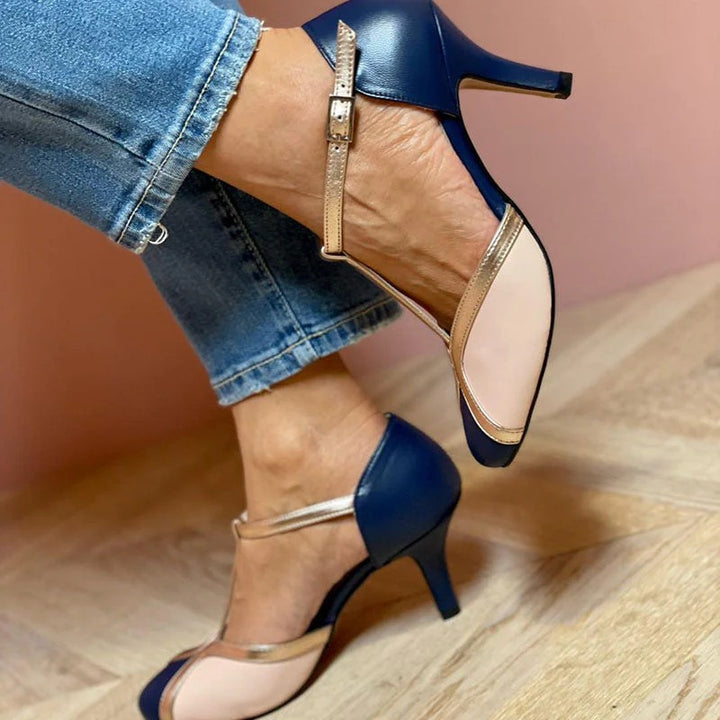 LAYA™ | T-STRAP COURT SHOES WITH ROUNDED TOE — COLOURFUL AND COMFORTABLE