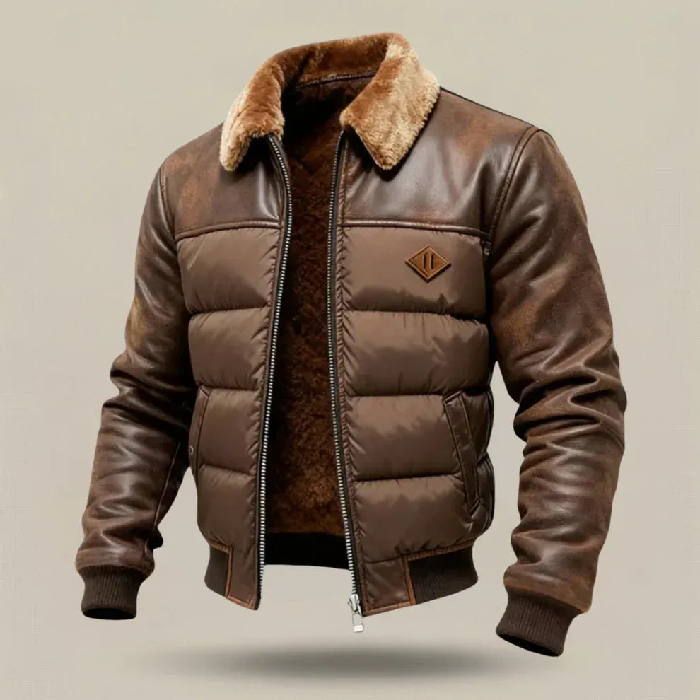 DOUCE & MIDA™ | VESTE EN CUIR POUR HOMME