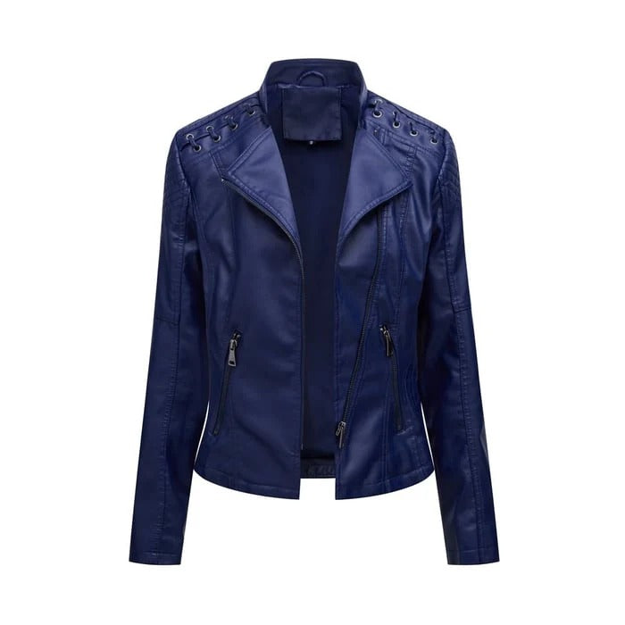 OLIVIA | WASHED LAMBSKIN LEATHER JACKET