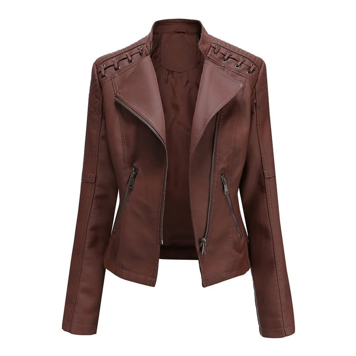 OLIVIA | WASHED LAMBSKIN LEATHER JACKET