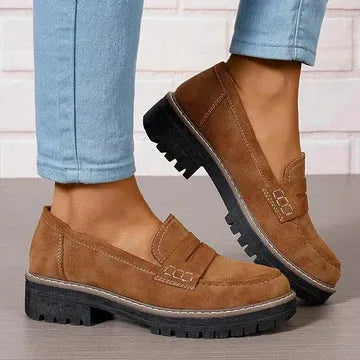 MARIA | COMFORTABLE SUEDE LOAFERS WITH THICK, PADDED SOLE
