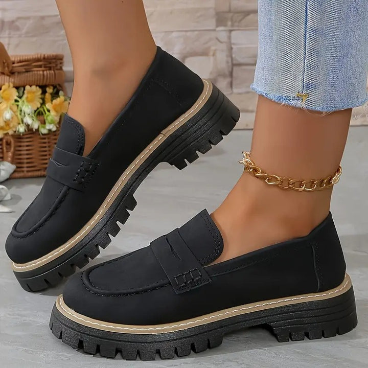 ELISABETTA | COMFORTABLE SUEDE LOAFERS WITH THICK, PADDED SOLE